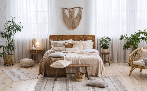 Boho interior style